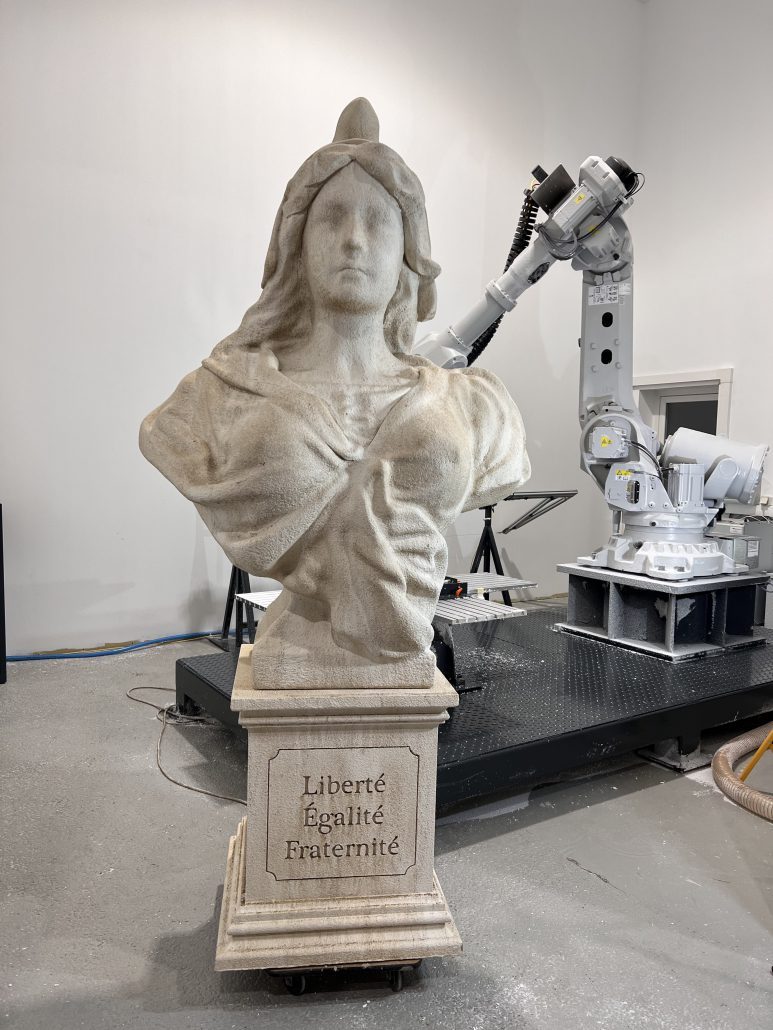 usinage 3D polystyrene buste-de-marianne